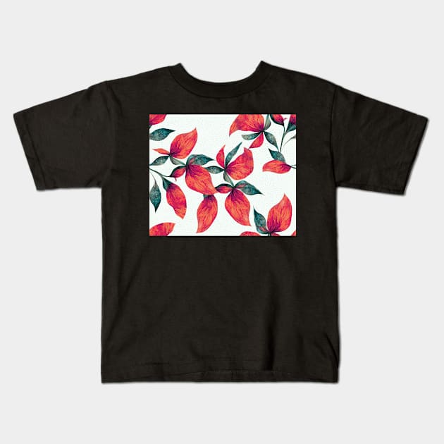 Mediterranean Florals Kids T-Shirt by Blue Planet Boutique